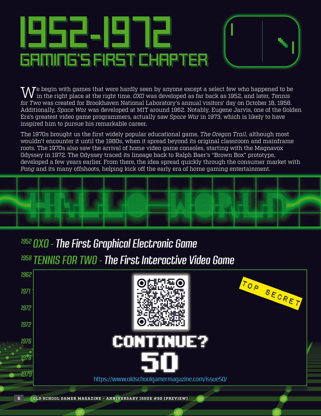 Commemorative Issue #50 - $15 FREE US SHIPPING, $5 CANADIAN