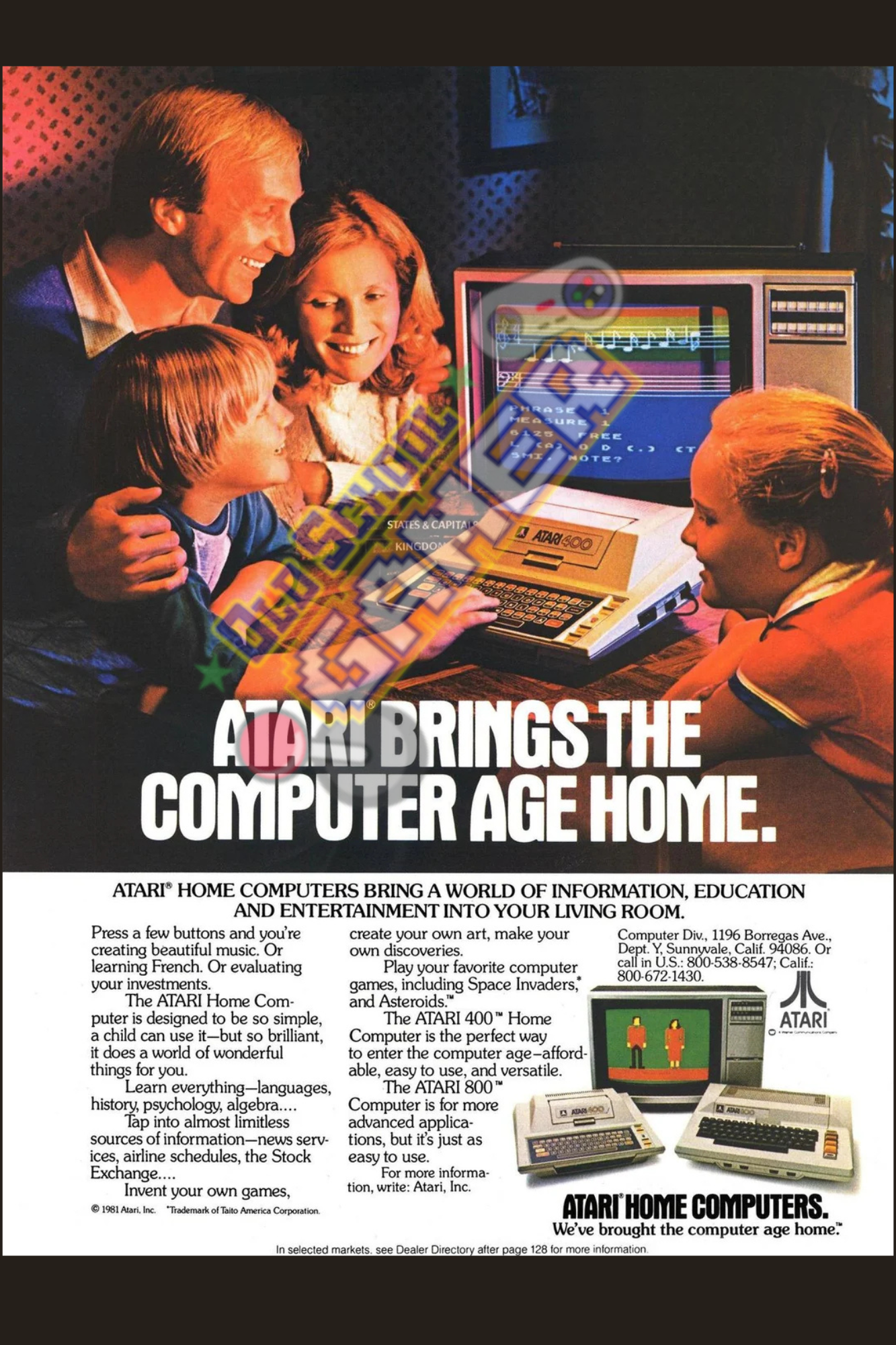 Atari Computers Advertisement