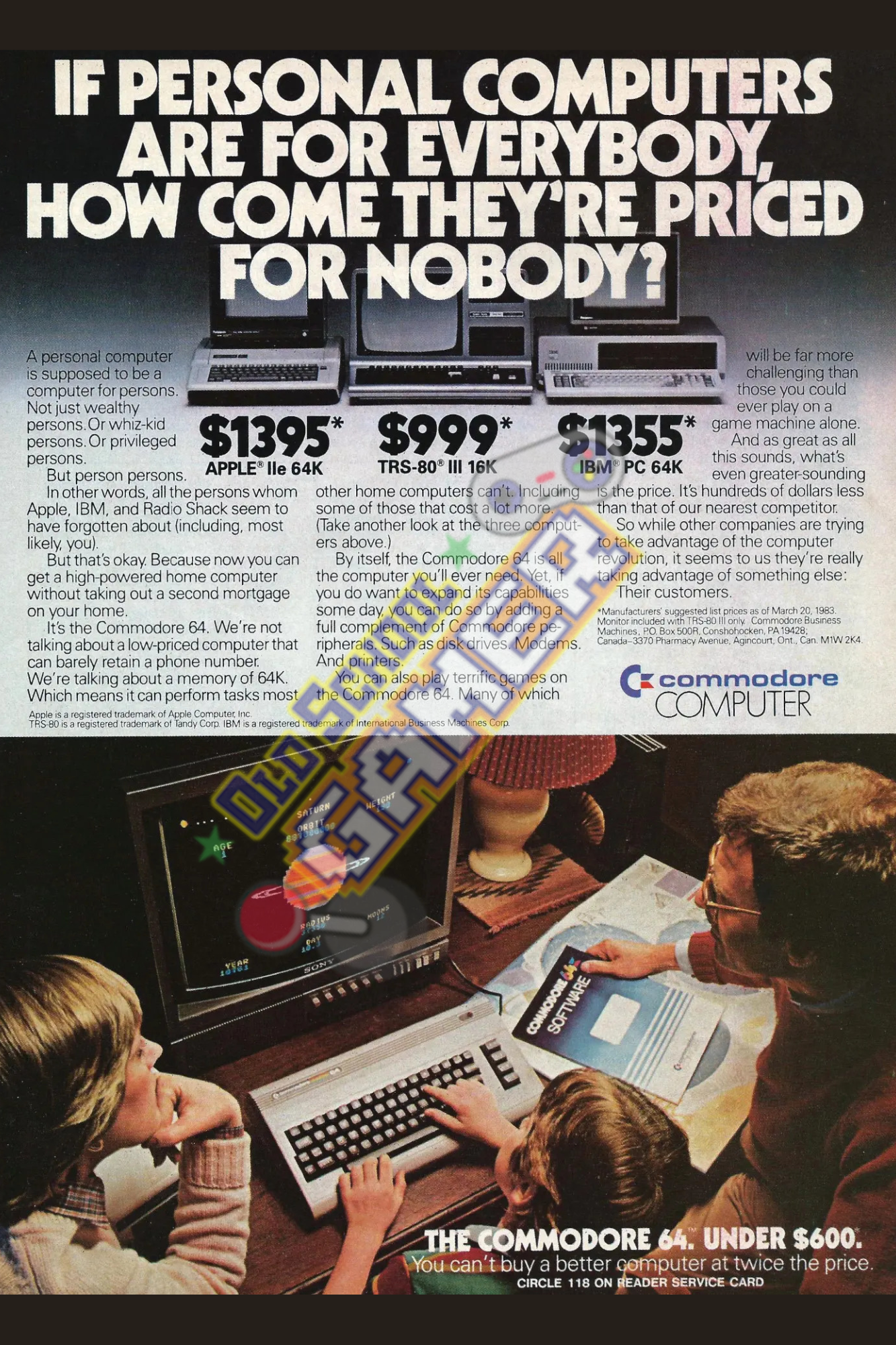 Commodore Computers Advertisement