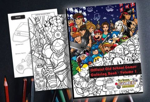 Old School Gamer Coloring Book Volume 1