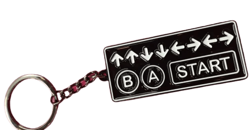 Konami Code Keychain