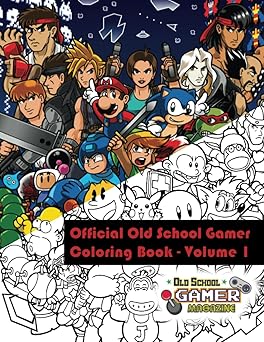 Old School Gamer Coloring Book Volume 1